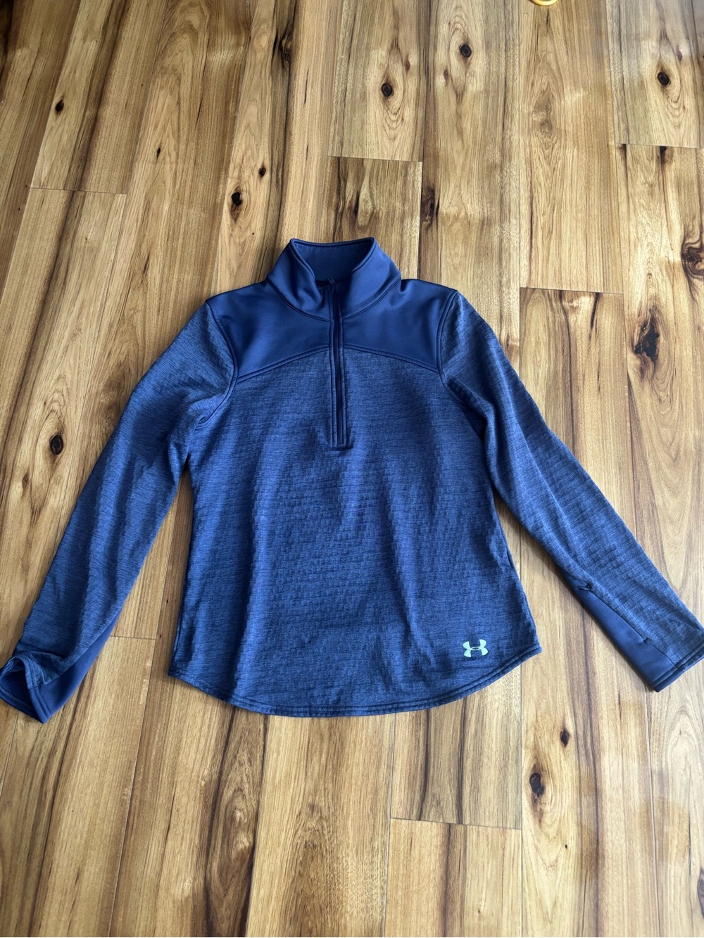 Under Armour Navy Blue Quarter-Zip Pullover